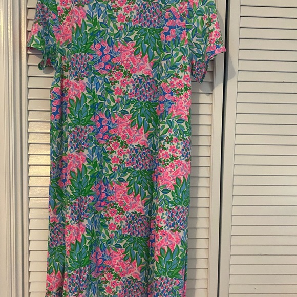 Lilly Pulitzer Pink and Green Floral Dress - Picture 2 of 3